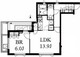 南麻布ウエスト 301 間取り図