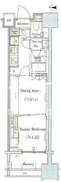 パークコート南麻布 406 間取り図
