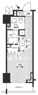 レジディア渋谷 1103 間取り図