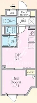 エルファーロ中野9 202 間取り図