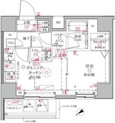 クレイシア門前仲町ザ・レジデンス 805 間取り図