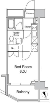 プラウドフラット蒲田2 1408 間取り図