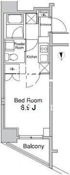 プラウドフラット蒲田2 206 間取り図