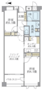 アパートメンツ東山 203 間取り図