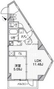 ルクレ西馬込 401 間取り図