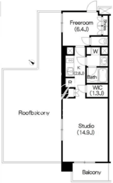 ブリリアイスト三軒茶屋 I-601 間取り図