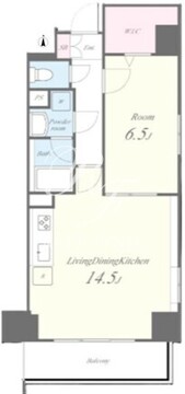 ラ・フォンテーヌ石原 501 間取り図