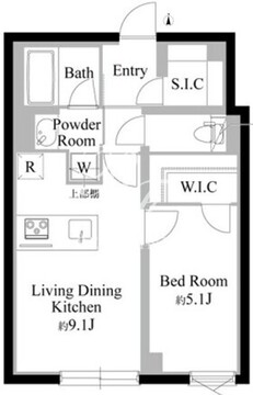 エディット西荻窪 101 間取り図