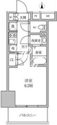 レジディア蒲田4 510 間取り図