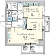 デュオフラッツ東品川　－ＯＴＯ－ 601 間取り図