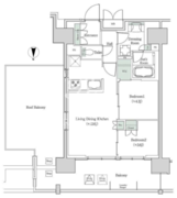 ブルックサイドレジデンス木場 1319 間取り図