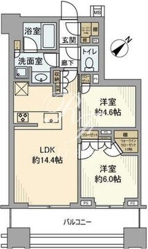 ウエリス茅場町 1002 間取り図
