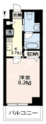 エスティメゾン三軒茶屋2 403 間取り図