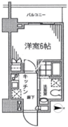 カスタリア門前仲町2 308 間取り図