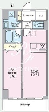 アーバンチェーン亀有 402 間取り図