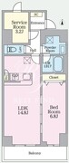 アーバンチェーン亀有 503 間取り図