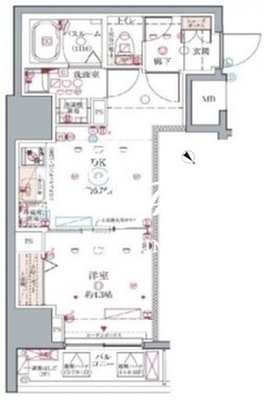 クレヴィスタ板橋 1001 間取り図