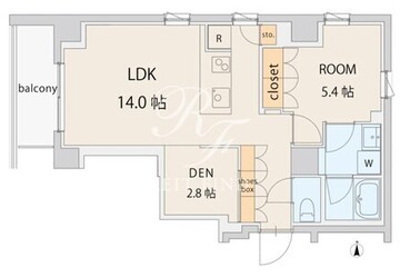 エスセナーリオ中野坂上 202 間取り図