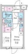 デュオメゾン西新宿 201 間取り図
