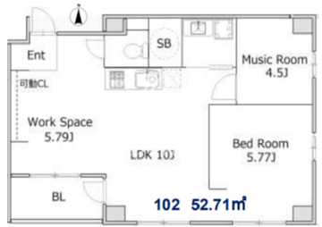 ORANGE 102 間取り図
