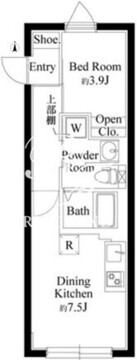 エクサム高円寺 305 間取り図