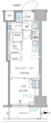パークアクシス住吉ガーデンスクエア 409 間取り図