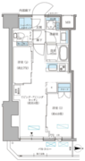 パークアクシス住吉ガーデンスクエア 804 間取り図