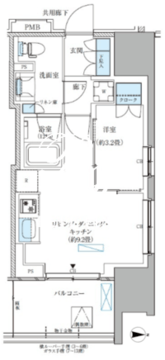パークアクシス西大島コンフォートスクエア 324 間取り図