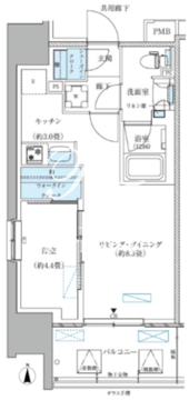 パークアクシス西大島コンフォートスクエア 501 間取り図