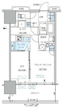 パークアクシス西大島コンフォートスクエア 1316 間取り図