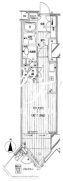 フィールA渋谷 619 間取り図