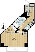 フィールA渋谷 1402 間取り図