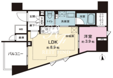 ルジェンテ板橋 803 間取り図