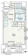 カスタリア菊川 301 間取り図