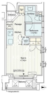 カスタリア菊川 301 間取り図