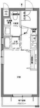 パティーナV代々木上原 308 間取り図