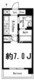 ドゥーエ西大島2 713 間取り図