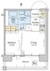 プラウドフラット西蒲田 406 間取り図