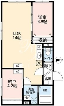 グランヴィクトワール大山 101 間取り図