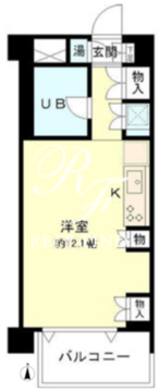 ベルメゾン芝 402 間取り図