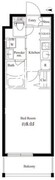 ハーモニーレジデンス新宿御苑 THE WEST 309 間取り図