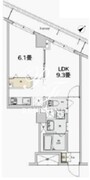 カスタリア本駒込 313 間取り図