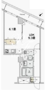 カスタリア本駒込 313 間取り図
