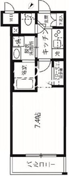 ハーモニーレジデンス品川高輪 304 間取り図