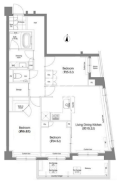 戸越銀座プレイス 508 間取り図