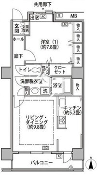 東雲キャナルコートCODAN 18-408 間取り図