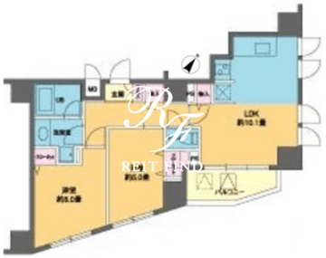 カスタリア北上野 906 間取り図