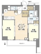 ルジェンテ上野稲荷町 1201 間取り図