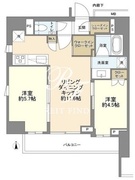 ルジェンテ上野稲荷町 1301 間取り図