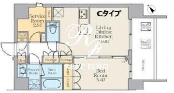 ミリアレジデンス蔵前ステーションフロント 503 間取り図